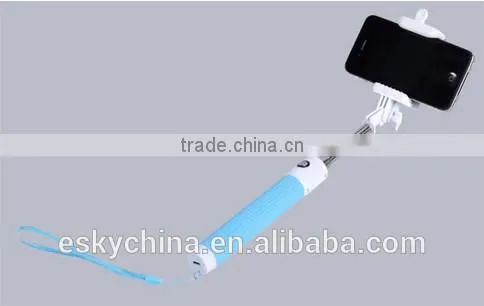 New arrival products for 2016 best selling Wireless Selfie Stick Monopod Handheld With Built-In Shutter Monopod Z07-5E Aluminum