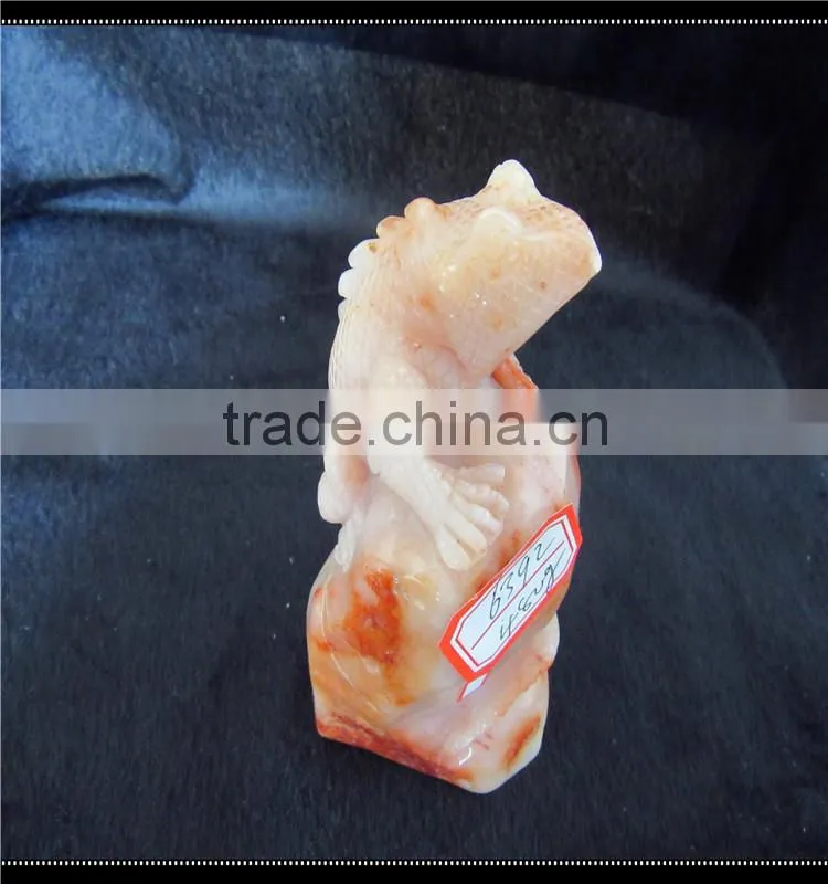 Lucky quartz crystal lizard animals for healing energy decor