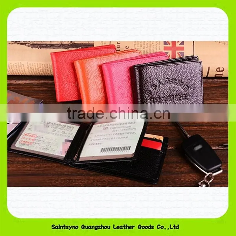 15021 High quality leather driver license holder