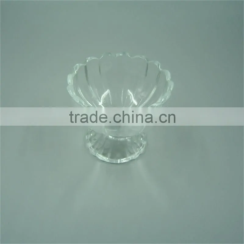 140ml Clear Wave-Edged Rim Glass Potpourri Jars/ Candy Jars/ Snack Storage Jars for Wholesale