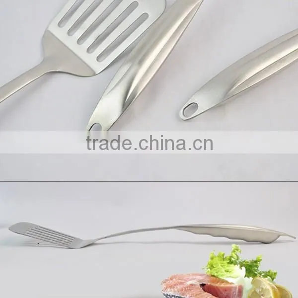 5-Piece Stainless Steel Kitchen Cooking Utensils With Hollow Handle