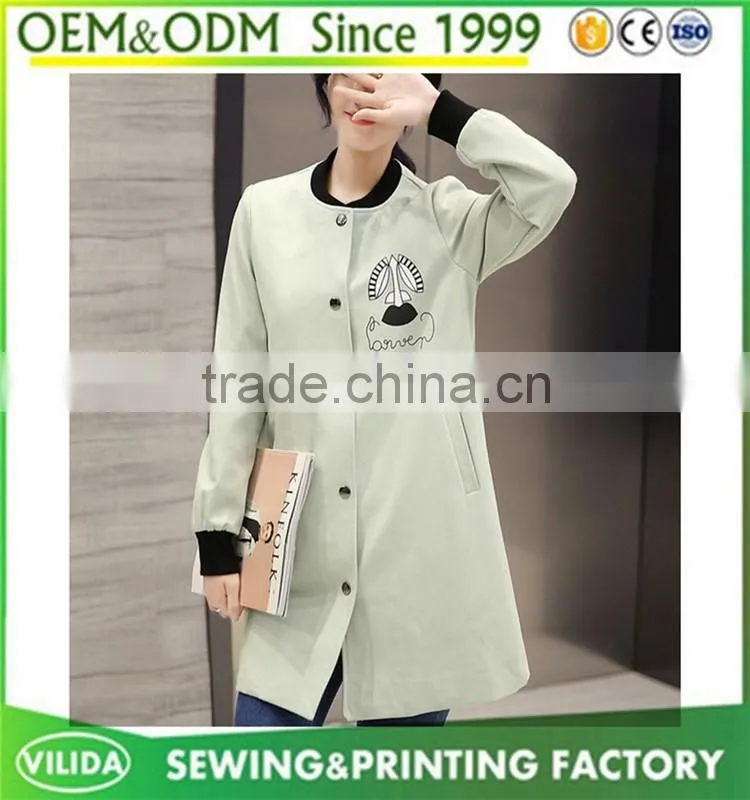 wholesale cheap price womens coat custom new design women's long coat