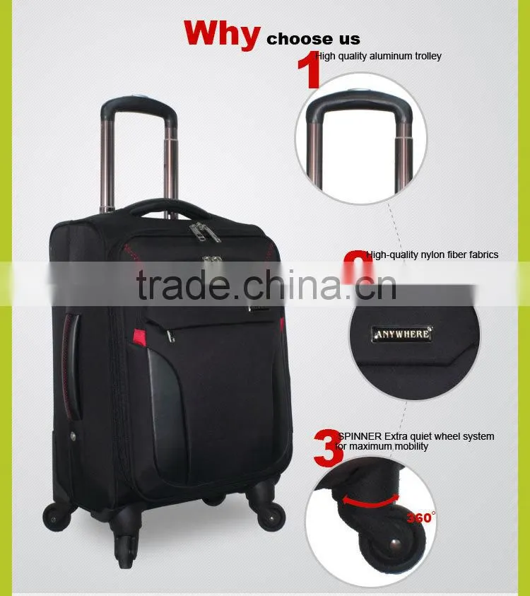 best and hot sell luggage crossing luggage bag for man and woman