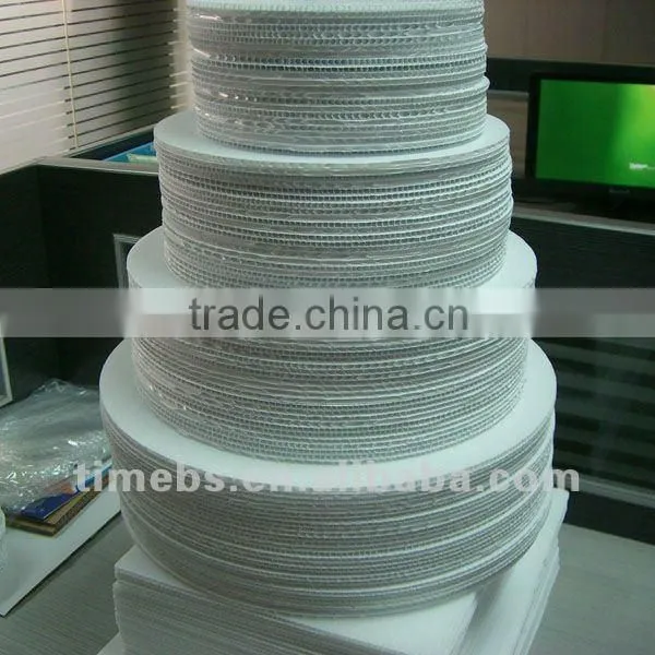 PP corrugated plastic cake board