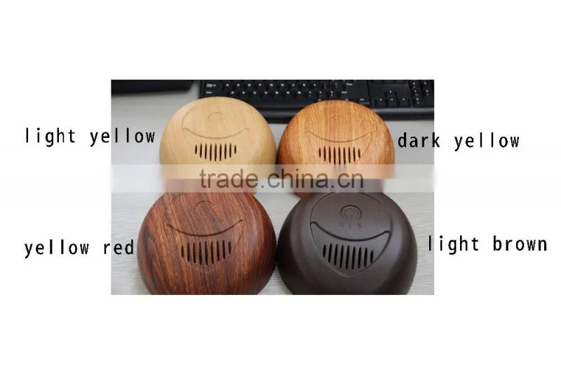 wooden surface air purifier with LED lights
