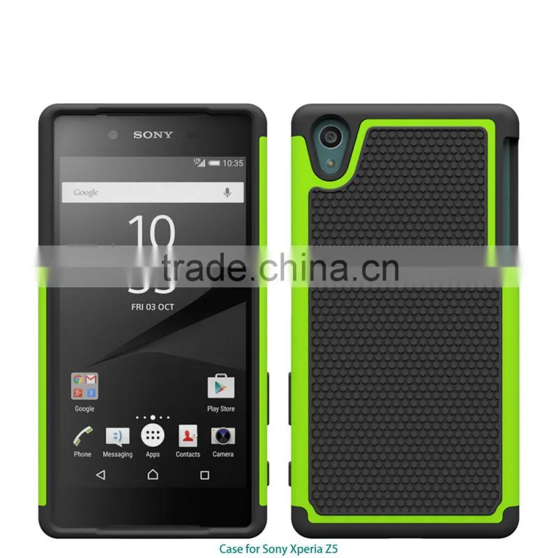 New arrival Football texture rugged silicone pc back cover protective case moblie phone case for sony xperia z5 alibaba china