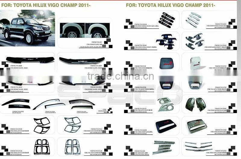 Door Visor Rain Guard for Toyota Hilux Vigo 2015 New Revo