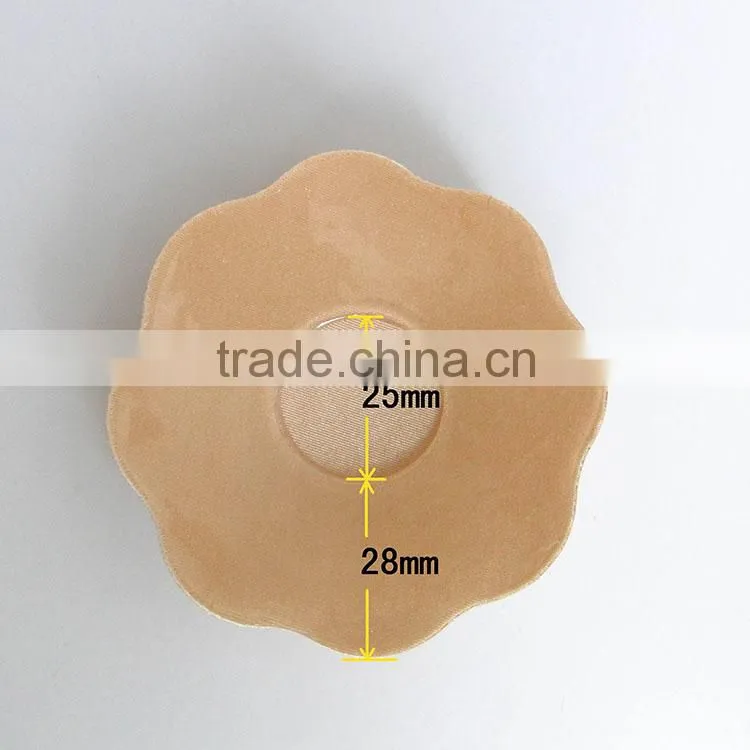 Round and flower shaped cloth nipple cover pasties biogel sexy decorative nipple cover