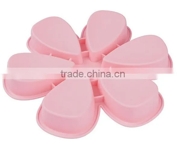 Sunflower shaped cake decorating tools silicone cheese pan ,cake pan ,soap mold