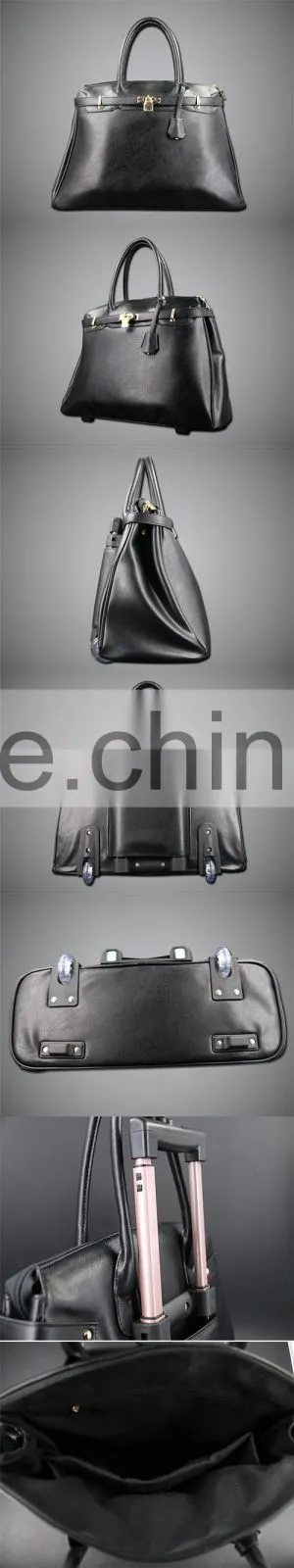 2015 Fashion Travel Luggage Genuine Leather Lady Handbag Update