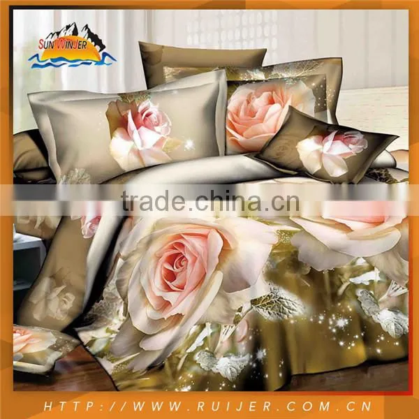 Red Rose Beautiful Patchwork Romantic Quilt