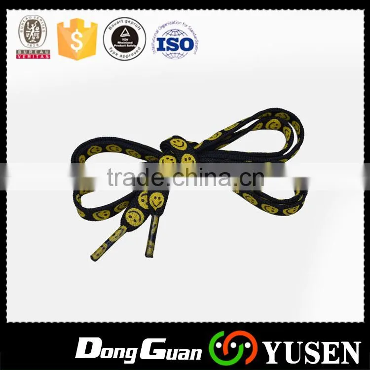 high quality manufacture flat cheap logo Shoelace with competitive price