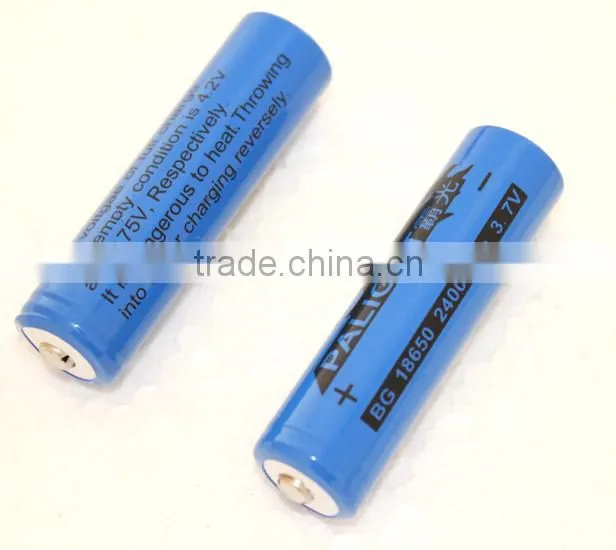 battery manufacturer PALIGHT BG 18650 2400mAh 3.7V li-ion Battery