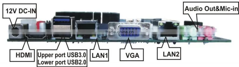 mini-itx motherboard with Celeron N2940 and 2 lan fanless quard core