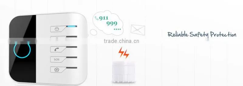 Smart X8 gsm wifi alarm security with Intercom function answer calls like with a cell phone