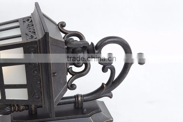 Light Outdoor Pendant, Black with Satin-Etched Cased Opal Glass