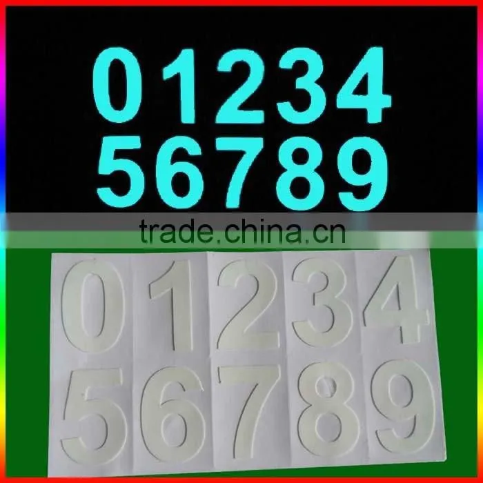 self-adhesive glow in dark sticker film/glow in dark sticker
