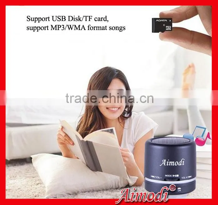 outdoor novelty music mini speaker with FM , line in function