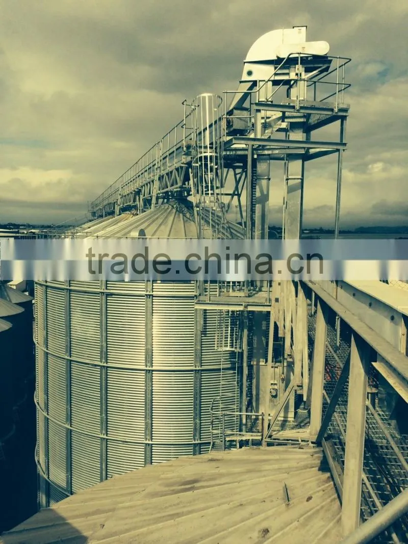 Austrial on-site stainless steel bucket elevator used in silos by YUDA