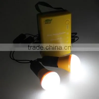 yellow solar lantern with mobile phone charger