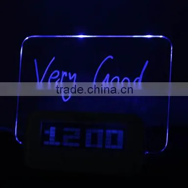 Blue Light Digital LED Message Board Alarm Clock
