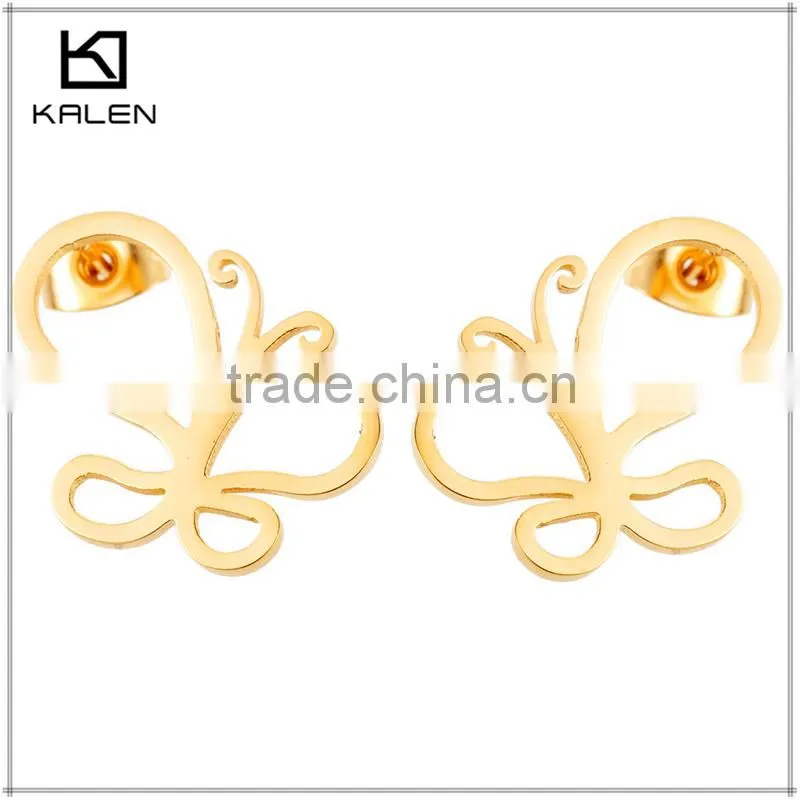 earrings saudi gold jewelry fashion zircon stud earrings