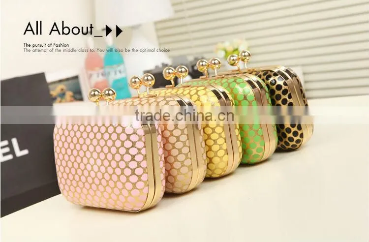 2014 PU leather evening bags fashion clutch Evening Bag