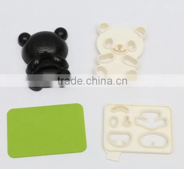Good quality plastic Sushi Maker Sushi mold with panda shape rice ball mold
