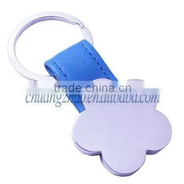 High Quality 3D Metal Leather Car Logo Keychain