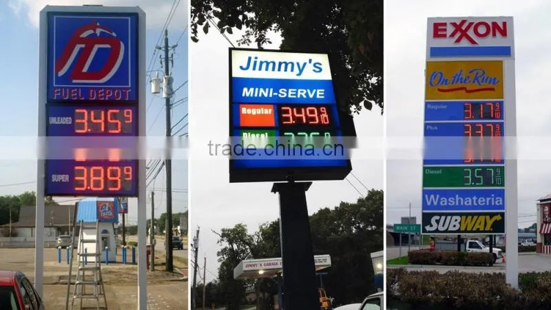 led gasoline price sign with diesel,unleaded,high quality!!!