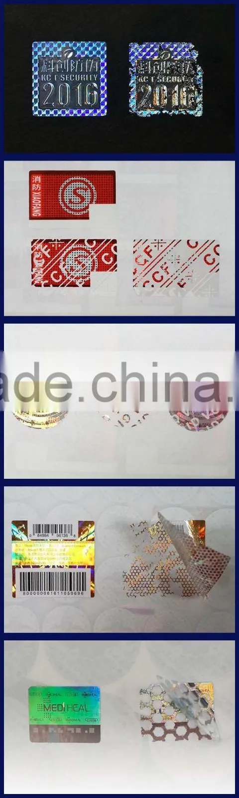 Trade Assurance Cheap custom serial number hologram stickery