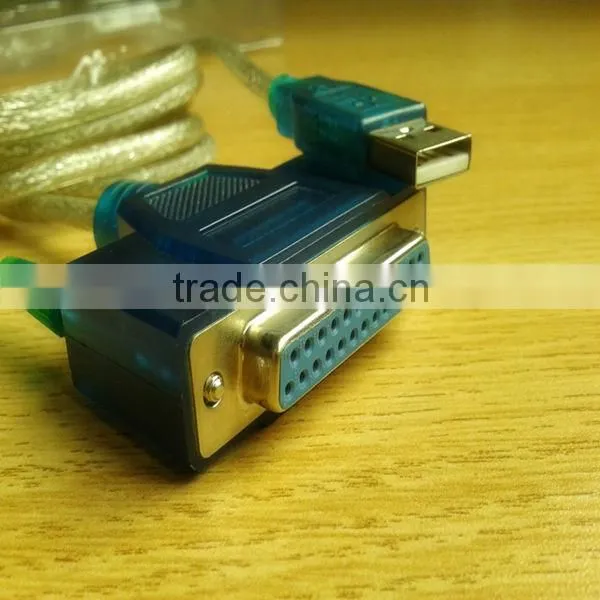 Factory supply USB 2.0 to 36 pin parallel printer cable usb to ieee1284 converter