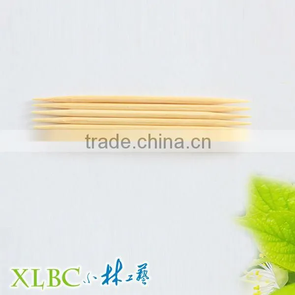 6.5cm*1.8mm big PP ruber jar bamboo two piont Toothpick