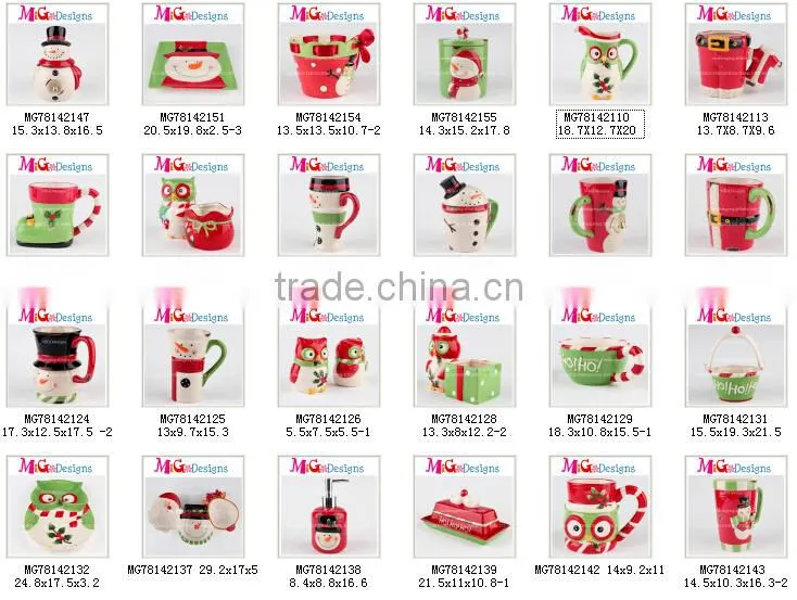 Easy Care Snowman Ceramic Square Plate OEM