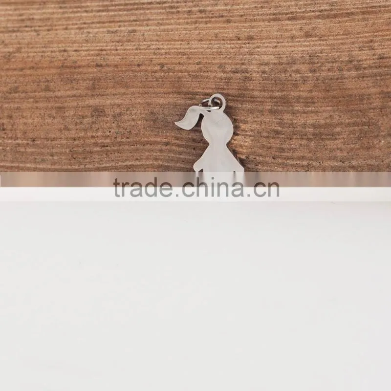 Stainless Steel little Girl Charm Baby Girl Pendant Little Girl Shaped Pendant for sale