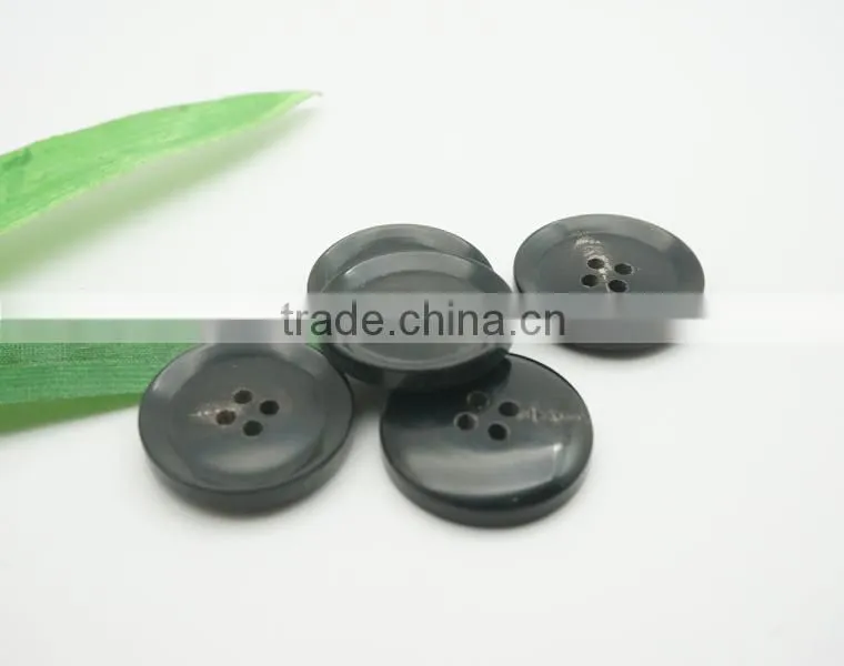 Classic Horn Buttons 4 Holes Round Men's Suit Buttons