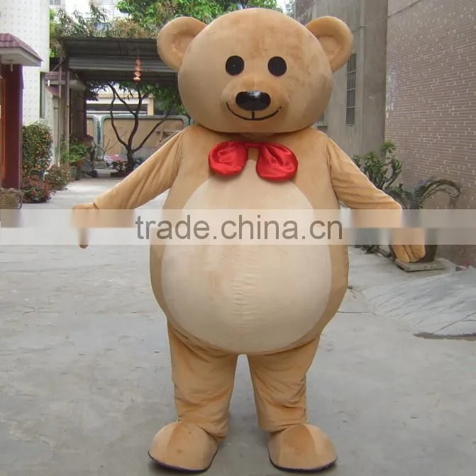 Funny rabbit ear teddy bear mascot costume/mascot costume/mascot