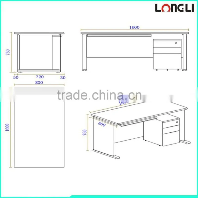 Cheap Modern desk / office desk specifications /school desk