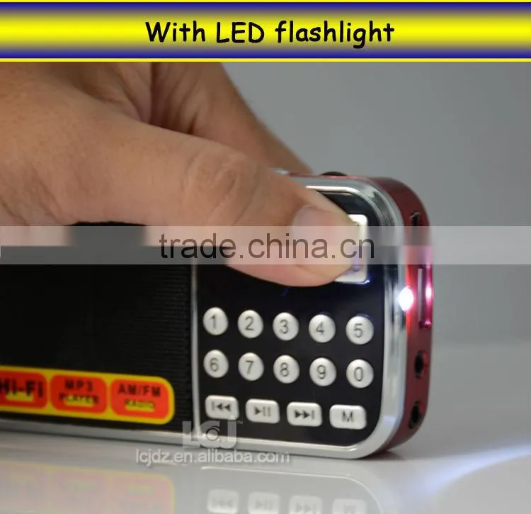 L-088AM 2016 best multi band cheap portable AM FM radio with USB SD