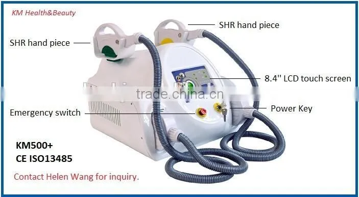 Big Surprise!! Factory Frice Skin Rejuvenation & Hair Removal Machine with CE KM500+