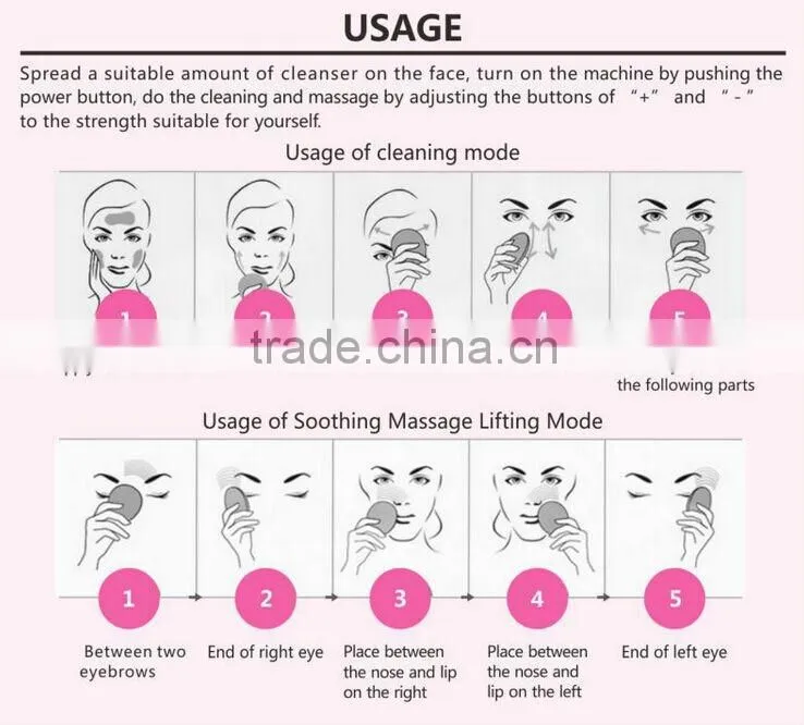 Portable skin care deep cleansing electric face brush,face cleaning brush,face cleansing brush from china EYCO BEAUTY
