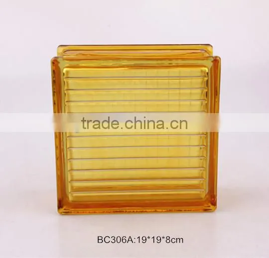 2014 new glass brick sprayed color used for home decration