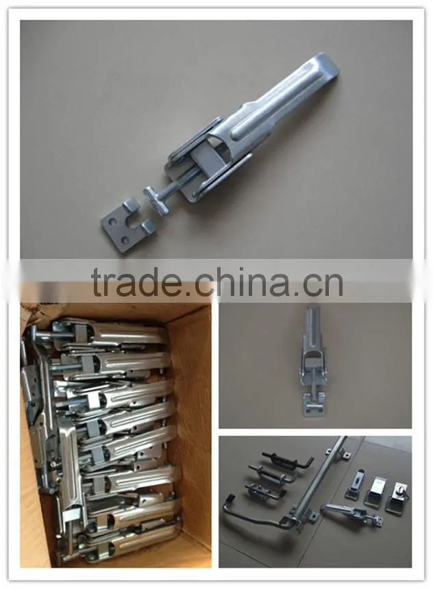 adjustable lock with T hook and straight catch