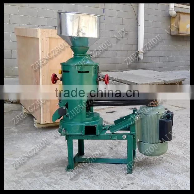 Electric small mung peeling machine