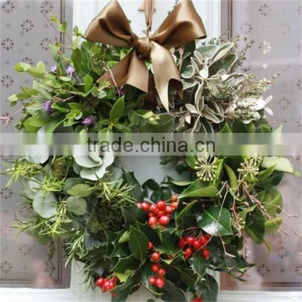 Natural Christmas Wreath/artificial pine wreaths wholesale