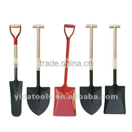 fiberglass handle D grip shovels