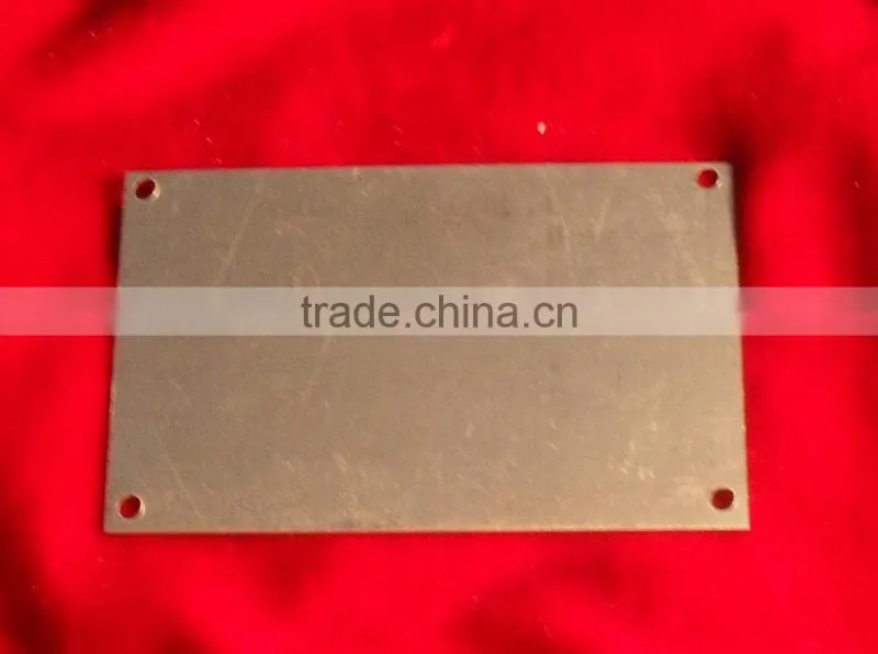 aluminium metal tag for machine