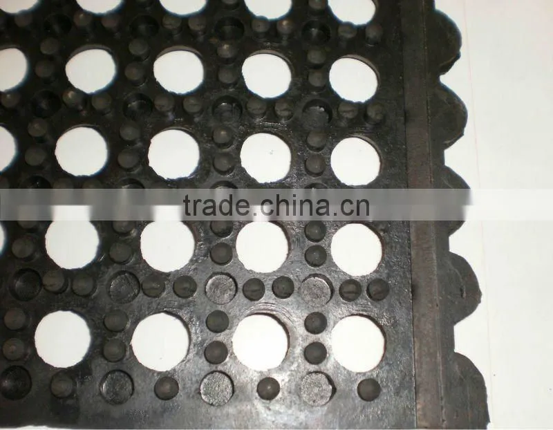 16mm thick Interlocking O-ring rubber mats