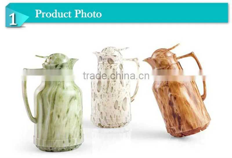 Fancy Arabic glass inner water jugs,coffee vacuum kettle(JGAD-W)