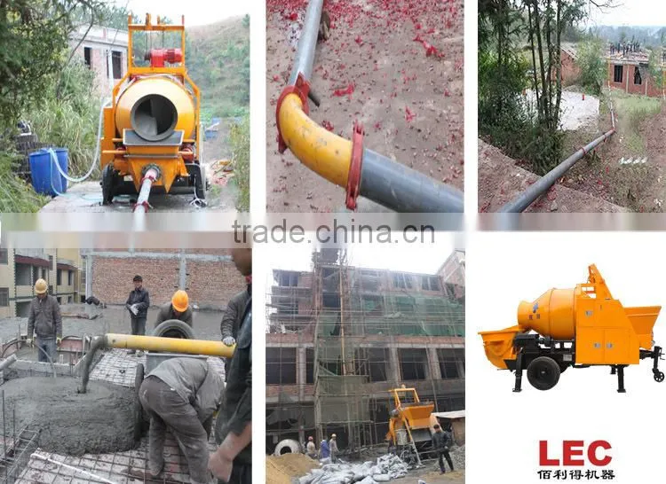 LCMP30 building machine portable concrete pump with agitator
